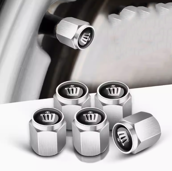 Car Tire Valve Caps – Stylish Wheel Air Valve Covers (4PCS)